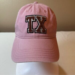TX‎ Hat Cap Texas Pink Home Place Unisex Strap Back Adjustable Baseball OSFM
